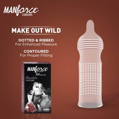 Product details of Manforce Strawberry Flavoured 3 in 1 Condoms - 3s Pack