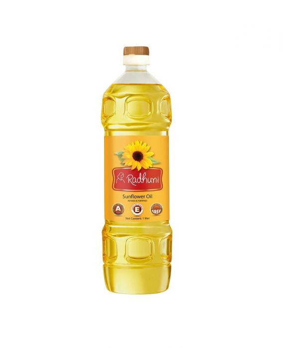Radhuni- Sunflower Oil - 1 Liter রাধুনি সূর্যমুখী তেল