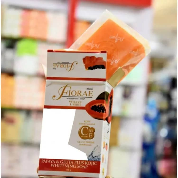 FIORAE Papaya & Gluta Plus Kojic Skin Care Soap and Fairness Soap