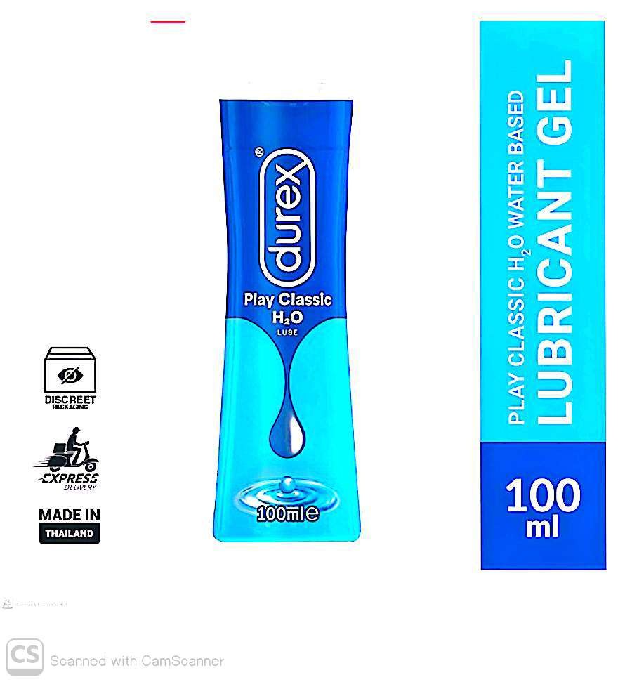 Durex Play Classic H2O Water Based Lubricant Gel - 100ml (Thailand)