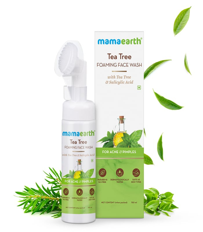 Mamaearth Tea Tree Foaming Face Wash with Tea Tree & Salicylic Acid for Acne & Pimples –150ml