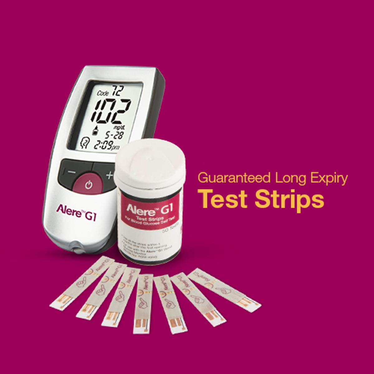 G1 Advance (Alere) Blood Glucose Test Strip - 25 P