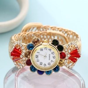 Peacock Stone watch (Multi color)