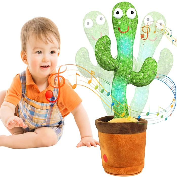 Dancing Cactus Plush Hello Kimi Singing Toy for Kids Rechargeable