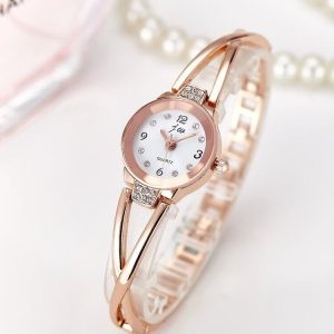 China Fashionable watch (Gold White)