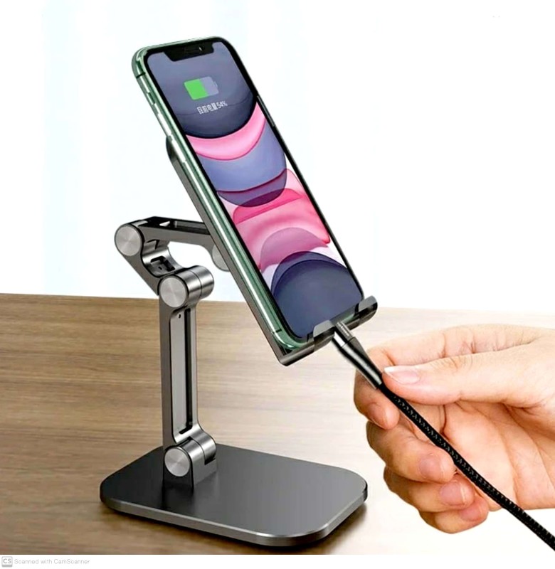 Phone and Tab Adjustable Multiple Angles Folding Desktop Phone Stand