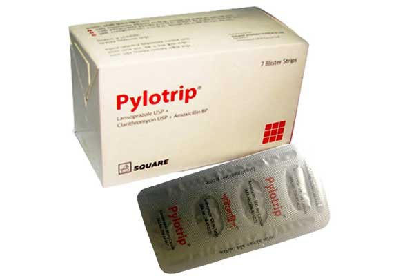 Pylotrip Strip 30 mg+500 mg+1 gm (7Pcs)