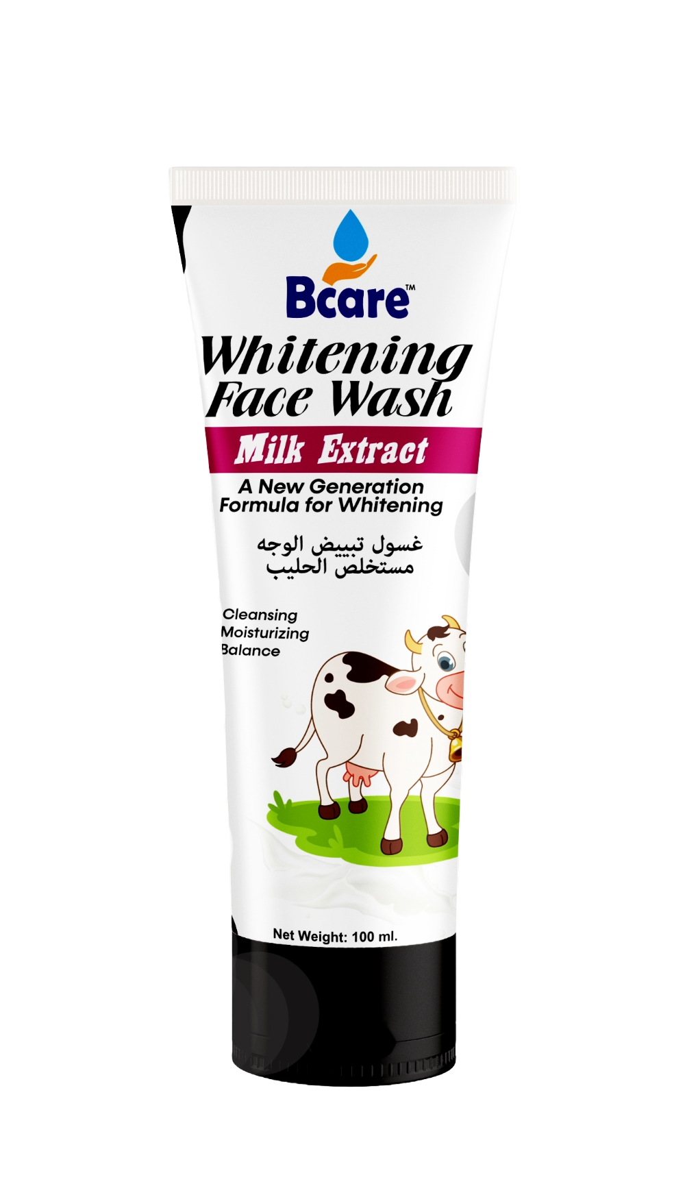 Bcare Whitening Face Wash Milk Extract 100ml