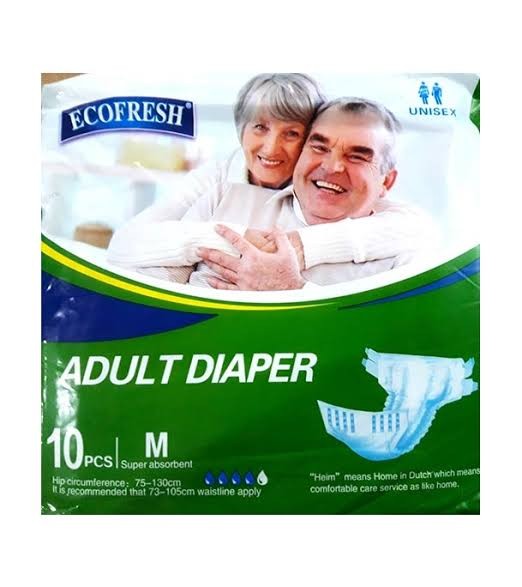 Ecofresh Adult Diaper M 10pcs