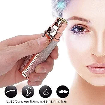 Electric Eyebrow Trimmer, Eyebrow Razor, Portable Eyebrow Weepirator Dual Use Hair Remover for Women