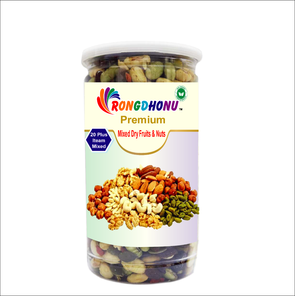 Rongdhonu Premium Mixed Dry Fruits & Nuts-1000gm