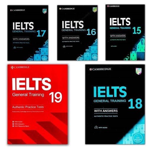 Cambridge English IELTS general training Set (15-19 Books) without dvd