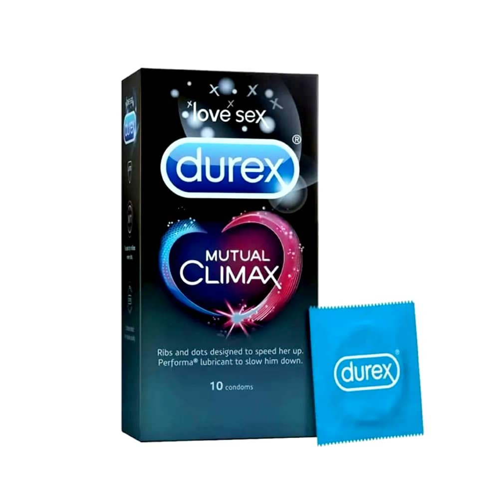 Durex Mutual Climax Dotted and Ribbed Condom 10Pcs Pack(India)