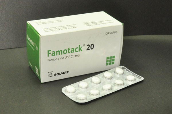 Famotack 20 mg Tablet – 10’s strip