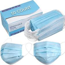 Stay Safe Face Mask Non Woven Disposable 50pcs Pack