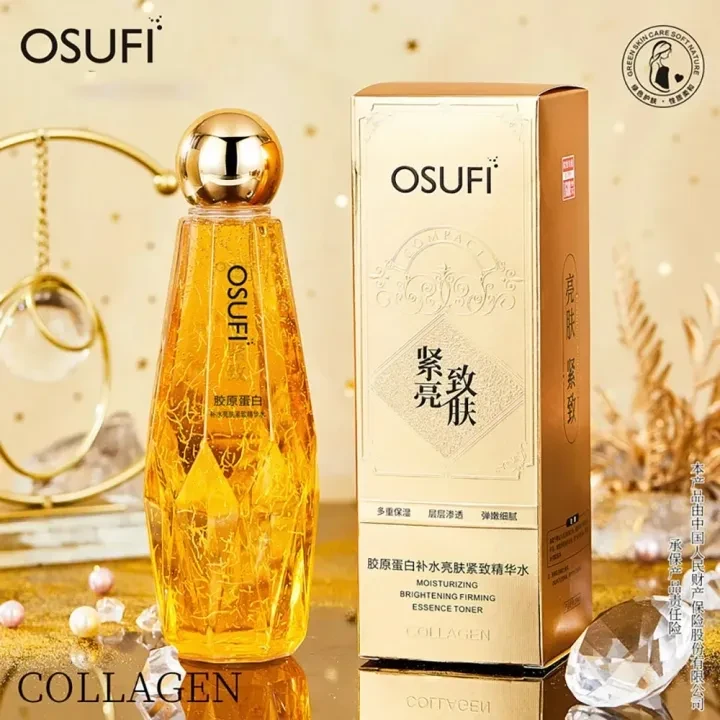 OSUFI Collagen Face Serum Anti Aging Smoothing Lines Facial Care Essence Moisturizing Brighten Serum