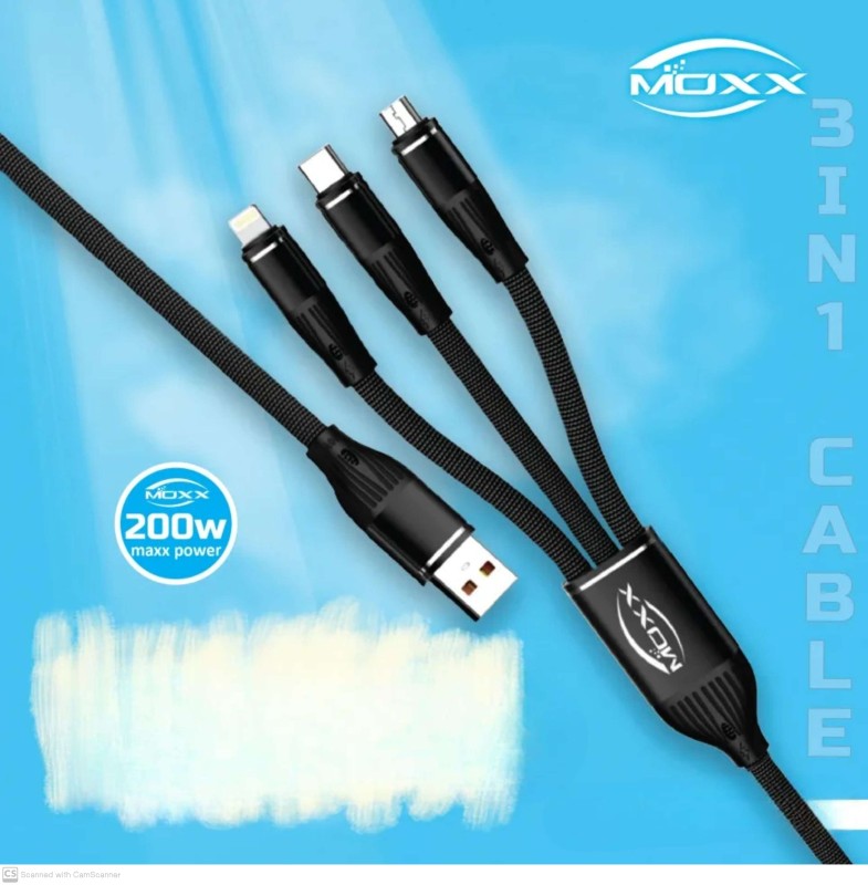 Moxx MDC-3C 3 in 1 2000Watt 1000mm Fast Charging cable