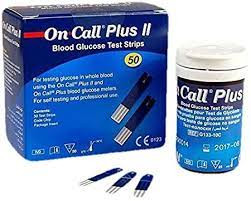 On Call Plus Blood Glucose Monitor Test Strips 50 Pcs