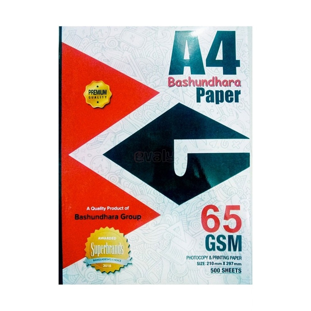 Bashundhara Paper A4 Size (65 GSM) 1 Rim