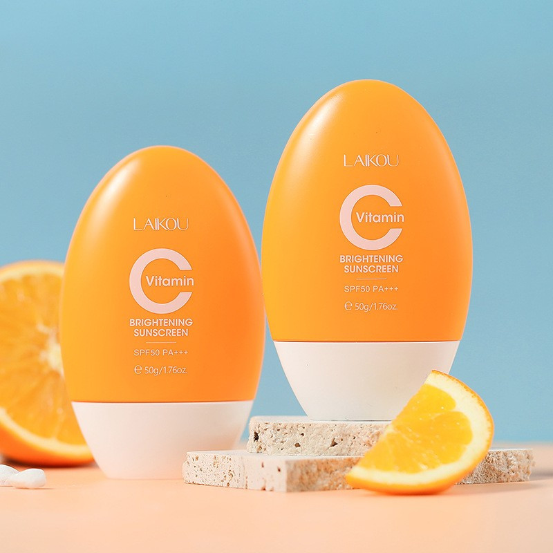 LAIKOU vitamin C isolation cream sunscreen cream50g to brighten skin tone and moisturize