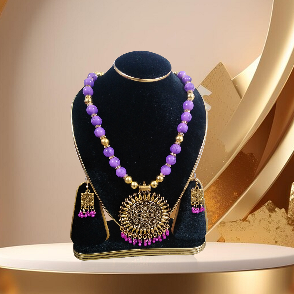 Party Bridal Women Necklace and Earrings Jewelry Set