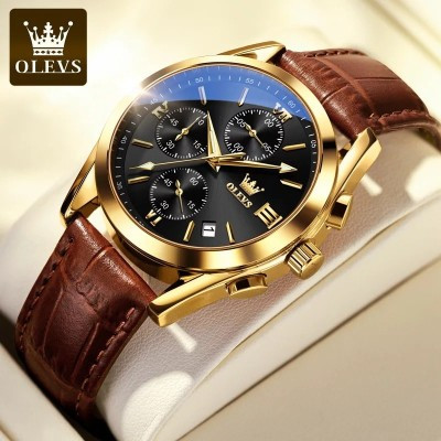 Artificial Leather Chronograph Wrist Watch For Men Product Code: 3294