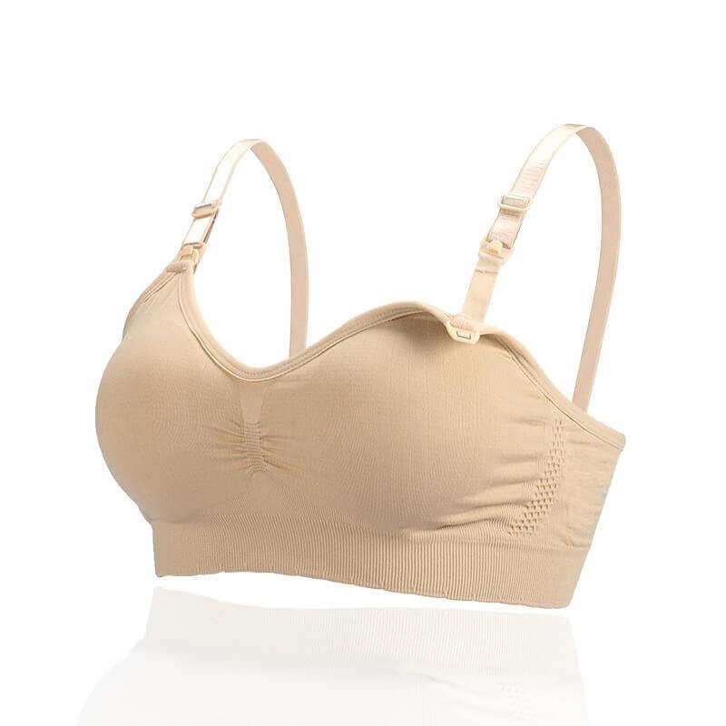 China breastfeeding comfortable and breathable, without steel ring front buckle feeding underwear, bra, solid color