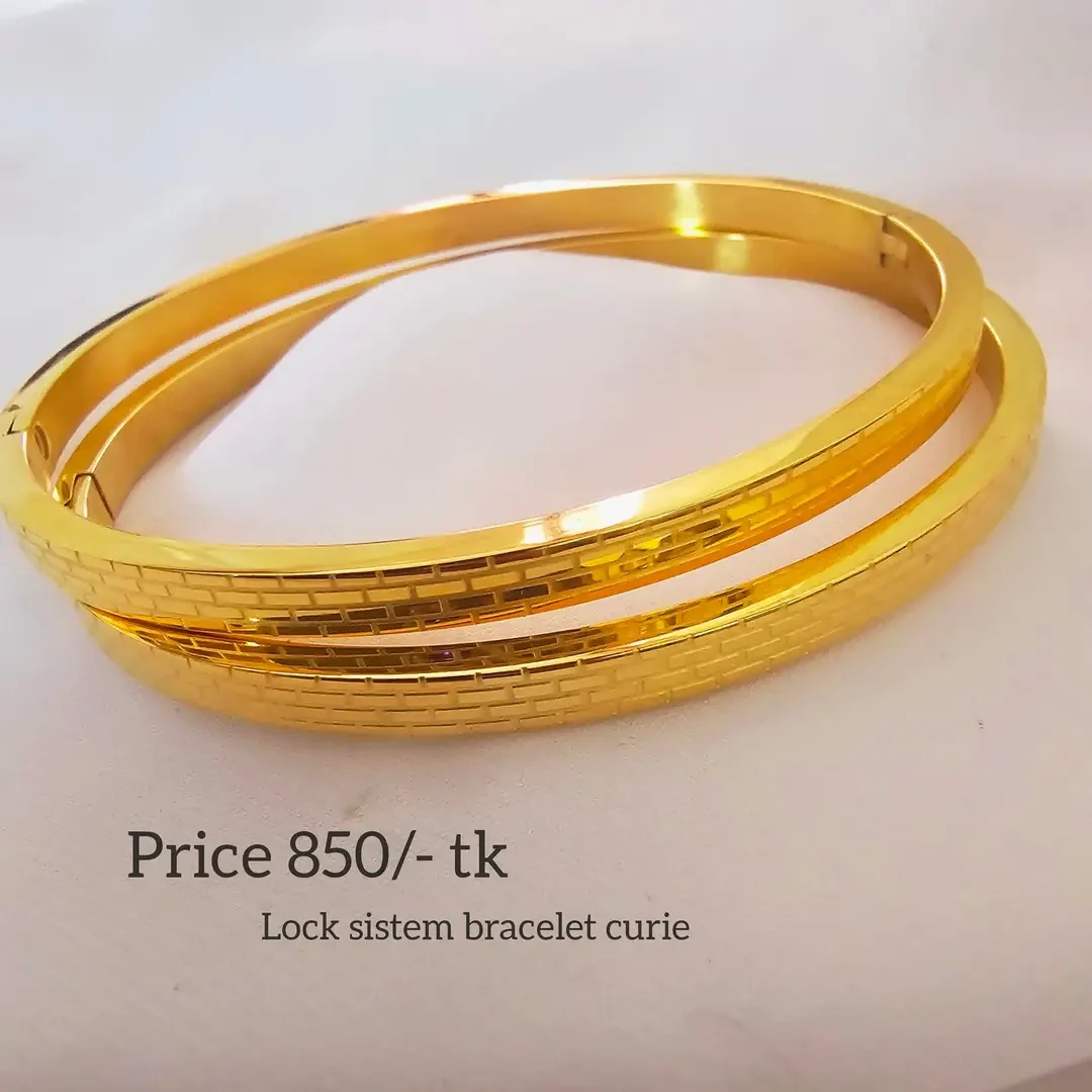 Gold Polish Bangles City Gold 2pic