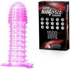 Manforce Litchi Flavoured 1500 Dots Condom - 10's Pack (Mini)